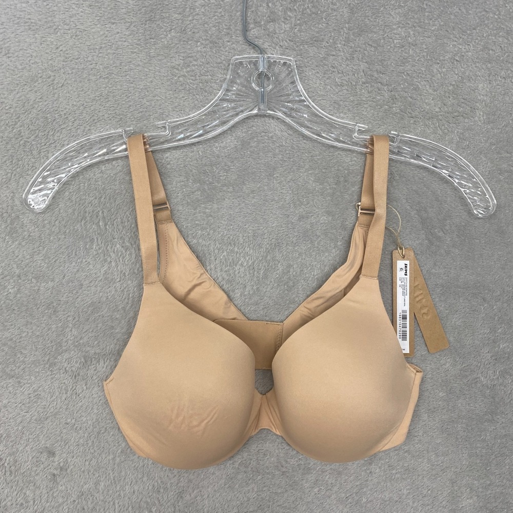 Skims 44DDDD Beige Smoothing Full Coverage Lightly Lined Bra Clay Underwire 44G‎